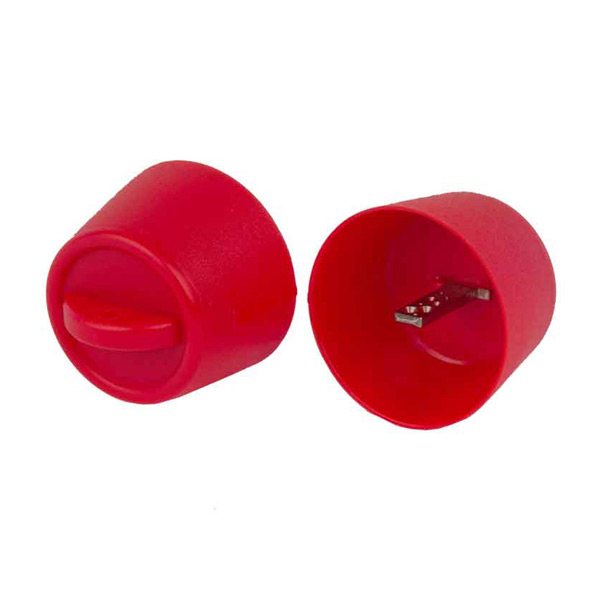 Schlüssel mit Kappe Rot